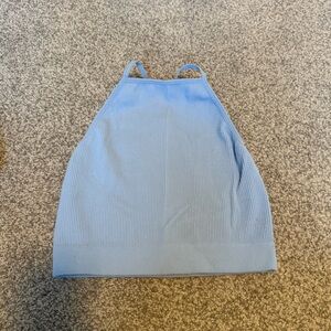 Zenana Outfitters Sky Blue Ribbed Tank Top L/XL
